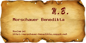 Morschauer Benedikta névjegykártya